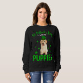 St Patrick S Day mit meinen Welpen St Patrick Lepr Sweatshirt (Vorne ganz)