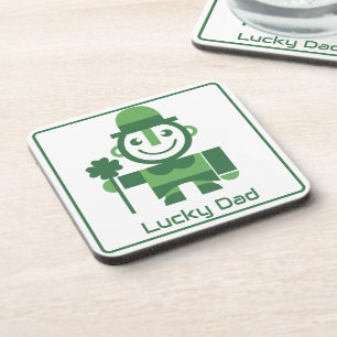 St. Patrick’s Day mit minimalistischer Lucky Lepre Getränkeuntersetzer