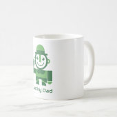 St. Patrick’s Day mit minimalistischer Lucky Lepre Kaffeetasse (VorderseiteRechts)