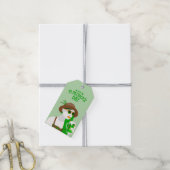 St. Patrick’s Day Moderne Grüne Geschenkkarte Geschenkanhänger (Mit Garn)