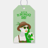 St. Patrick’s Day Moderne Grüne Geschenkkarte Geschenkanhänger (Rückseite)