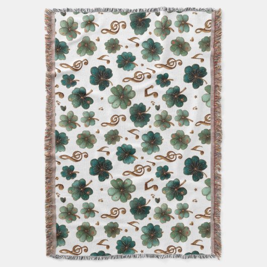 St. Patrick’s Day Musical Shamrock Decke (Vorderseite Vertikal)