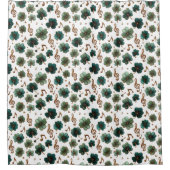 St. Patrick’s Day Musical Shamrock Duschvorhang (Vorderseite)