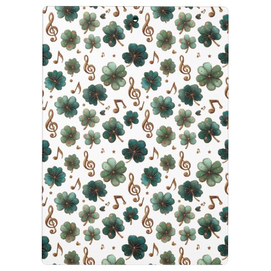 St. Patrick’s Day Musical Shamrock Klemmbrett (Rückseite)