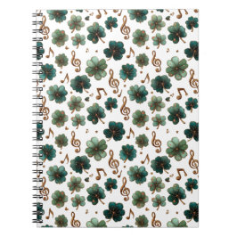 St. Patrick’s Day Musical Shamrock Notizblock