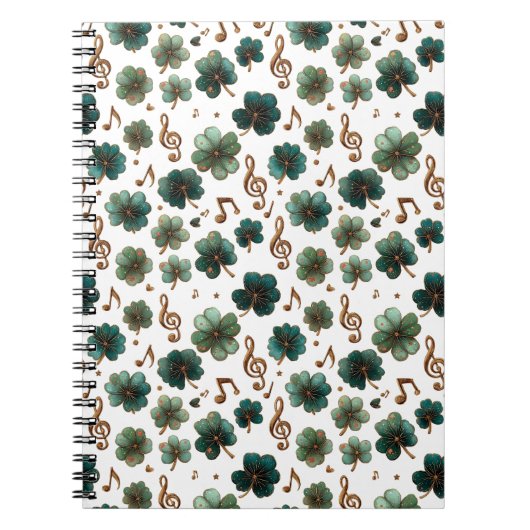 St. Patrick’s Day Musical Shamrock Notizblock (Vorderseite)