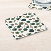 St. Patrick’s Day Musical Shamrock Rechteckiger Pappuntersetzer (angewinkelt)