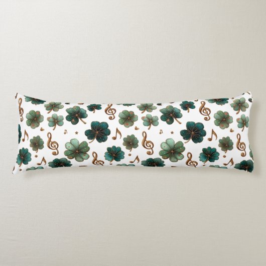 St. Patrick’s Day Musical Shamrock Seitenschläferkissen (Vorderseite)