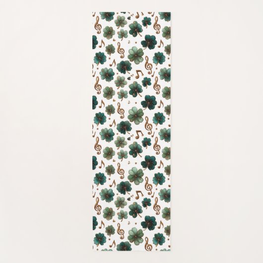 St. Patrick’s Day Musical Shamrock Yogamatte (Vorderseite)