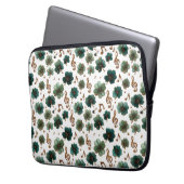 St. Patrick’s Day Musik-Shamrock Laptopschutzhülle (Vorderseite Links)