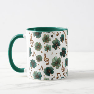 St. Patrick’s Day Musik-Shamrock Tasse