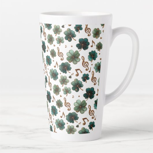 St. Patrick’s Day Musikalisches Kleeblatt Milchtasse (Rechts)