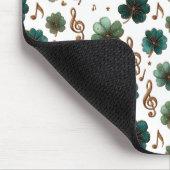 St. Patrick’s Day Musikalisches Kleeblatt Mousepad (Ecke)