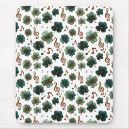 St. Patrick’s Day Musikalisches Kleeblatt Mousepad