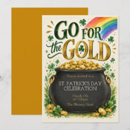 St. Patrick’s Day-Party-Einladung | Topf voll Gold Einladung