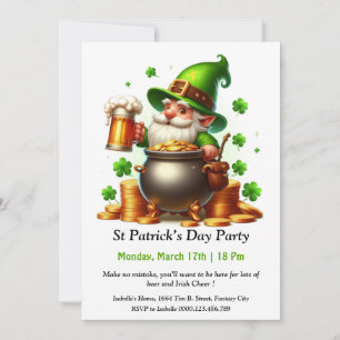 St. Patrick’s Day-Party-Einladung – Viel Bier Einladung
