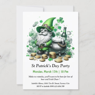 St. Patrick’s Day-Party-Einladung – Viel Bier Einladung