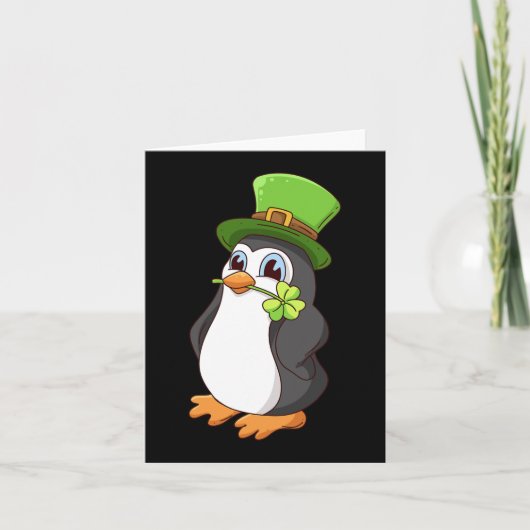 St. Patrick S Day Penguin St. Patrick S Day Karte (Vorderseite)