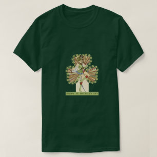 St. Patrick’s Day Pin-up Mädchen vintage T-Shirt