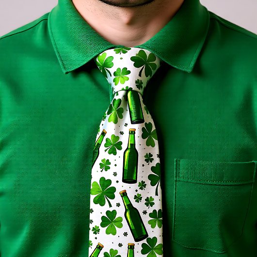 St. Patrick’s Day Pints & Petals Necktie Krawatte