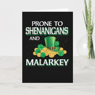 St. Patrick’s Day Prone To Shenanigans Karte