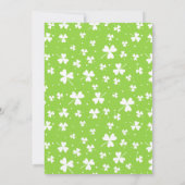 St Patrick’s Day Rainbow Baby Shower Einladung (Rückseite)