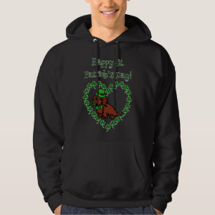 St Patrick S Day Red Long Dackel Hoodie
