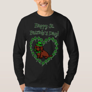 St Patrick S Day Red Long Dackel T-Shirt