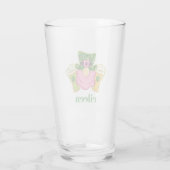 St. Patrick’s Day Rosa Kobold-Bierglas individuell Glas (Rückseite)