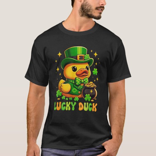 St Patrick s Day Rubber Duck Irish St Paddy s Luck T-Shirt (Vorderseite)
