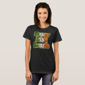 St Patrick S Day Sassy Irish Lassie Flag T-Shirt (Vorne ganz)