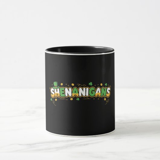 St. Patrick’s Day Schabernack Koboldhut Tasse (Zentrum)