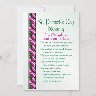 St. Patrick’s Day Segen für Tochter und Schwiegers Feiertagskarte