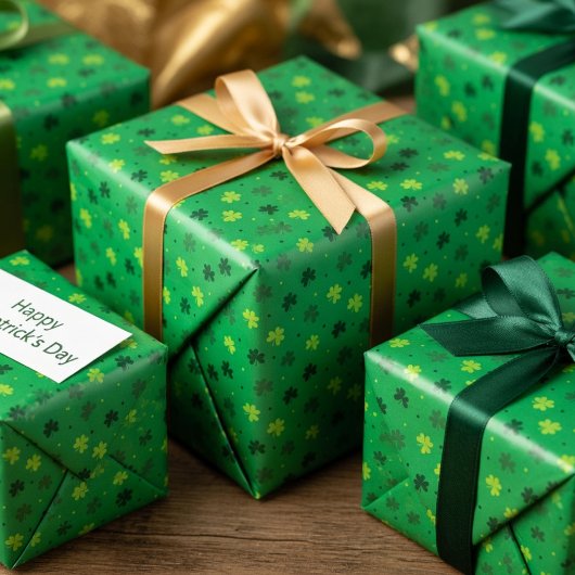 St. Patrick’s Day Shamrock-Geschenkpapier Geschenkpapier