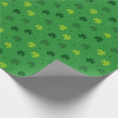 St. Patrick’s Day Shamrock-Geschenkpapier Geschenkpapier (Ecke)