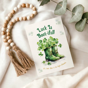St. Patrick’s Day Stiefel Glück Lustige Grußkarte Karte