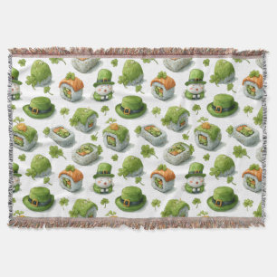 St. Patrick’s Day Sushi-Röllchen & Shamrock Decke