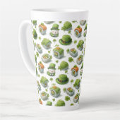 St. Patrick’s Day Sushi-Röllchen & Shamrock Milchtasse (Linke Ecke)
