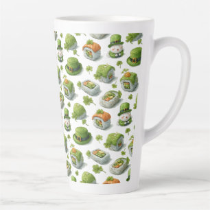 St. Patrick’s Day Sushi-Röllchen & Shamrock Milchtasse