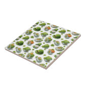 St. Patrick’s Day Sushi-Rollen & Kleeblatt Fliese (Seite)