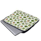 St. Patrick’s Day Sushi-Rollen & Kleeblatt Laptopschutzhülle (Vorne Knopf)