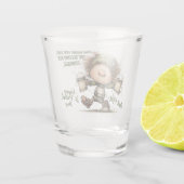 St. Patrick’s Day Tanzender Kobold Schnapsglas (Rückseite)