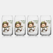 St. Patrick’s Day tanzender Leprechaun  Dosenglas (Hinten)