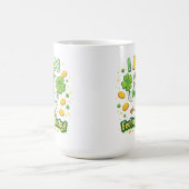 St. Patrick’s Day Tasse 15 oz – Ich fühle mich glü (Mittel)