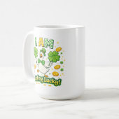 St. Patrick’s Day Tasse 15 oz – Ich fühle mich glü (Vorderseite Links)