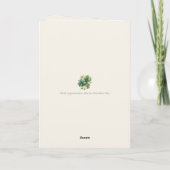 St. Patrick’s Day Teacher Greeting Card Karte (Rückseite)
