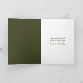 St. Patrick’s Day Traditionelle Irische Küchenhütt Karte (Innenseite)