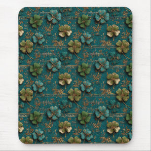 St. Patrick’s Day Vintage-Shamrock-Musik Mousepad