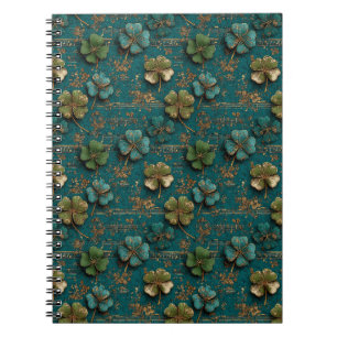 St. Patrick’s Day Vintage-Shamrock-Musik Notizblock