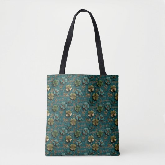 St. Patrick’s Day Vintage-Shamrock-Musik Tasche (Vorderseite)